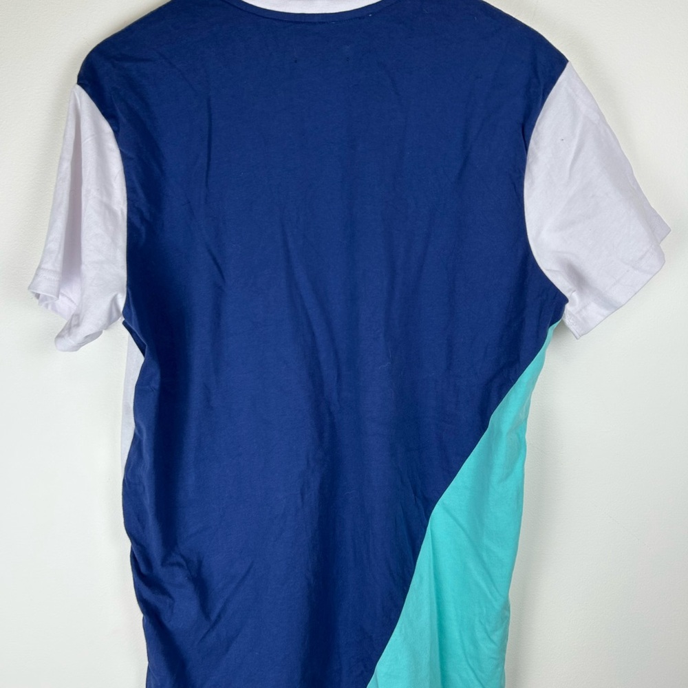 AKOO Men's Vintage Color Block T-Shirt with Akoo Crest sz Medium Y2K - Picture 5 of 11